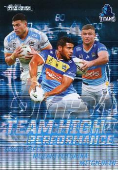 2022 NRL Traders - High Performance Team Priority #HPTP05 Gold Coast Titans Front